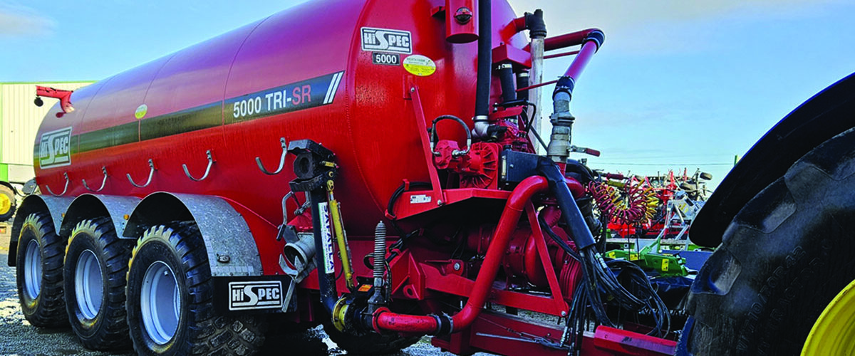 Hydraulic suspension among options for slurry tanker range
